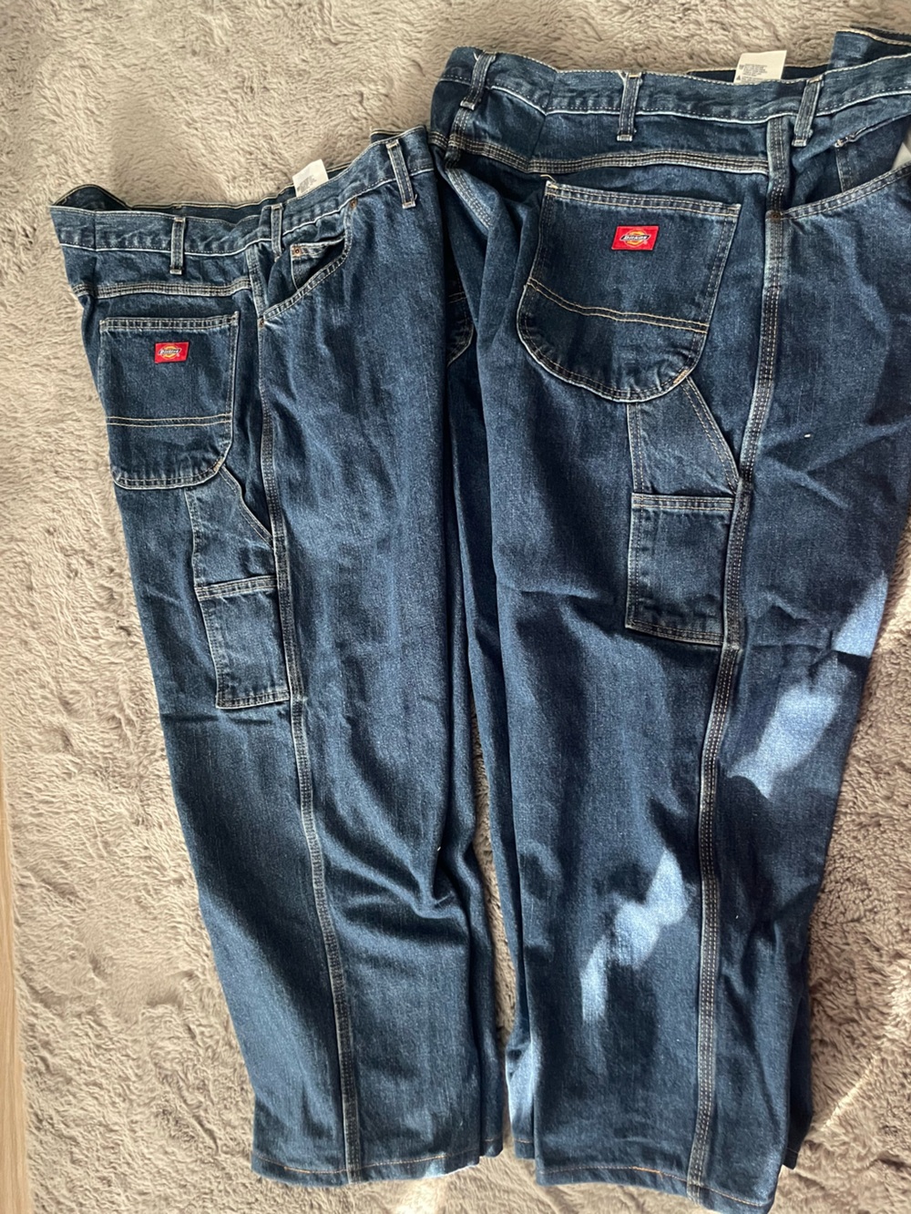 Dickies Men's Indigo Work Jeans with Carpenter Pockets